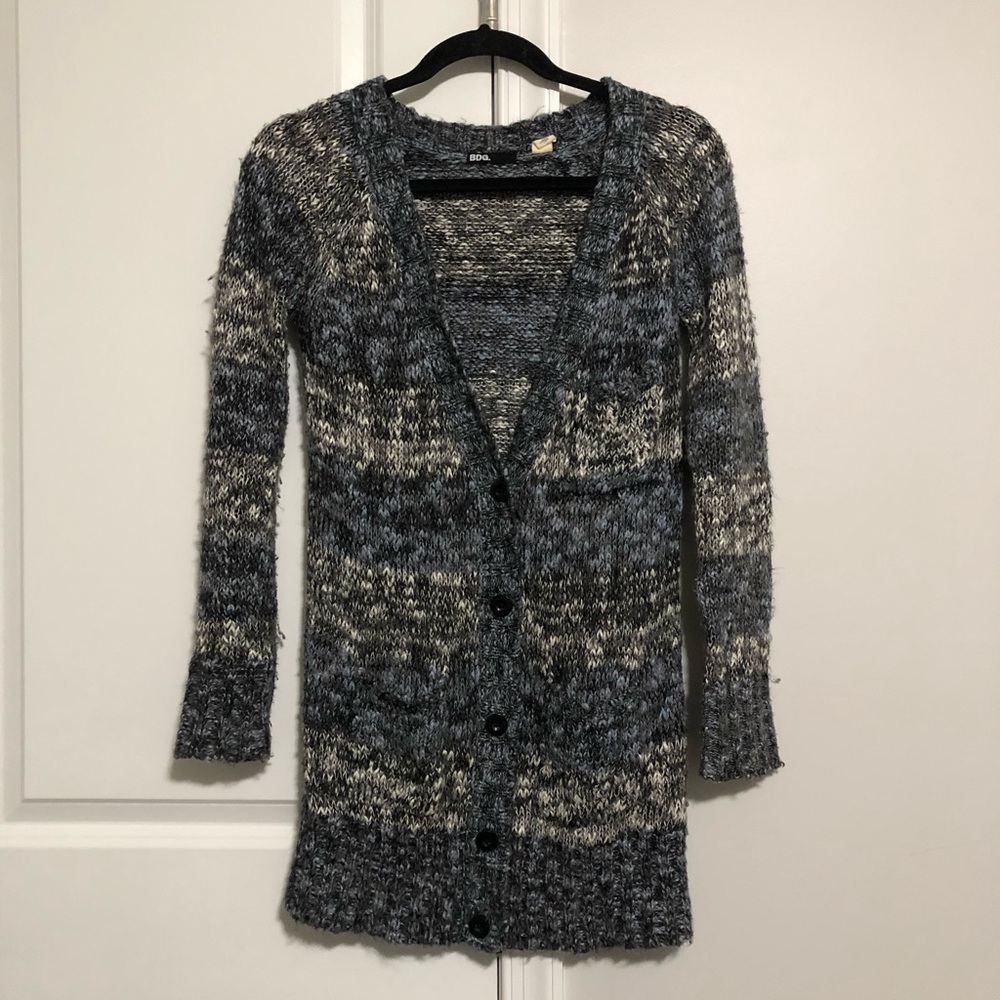 BDG Urban Outfitters Blue Knit Cardigan Sweater Size Small